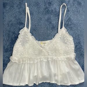 Ocean Wave size small white tank top